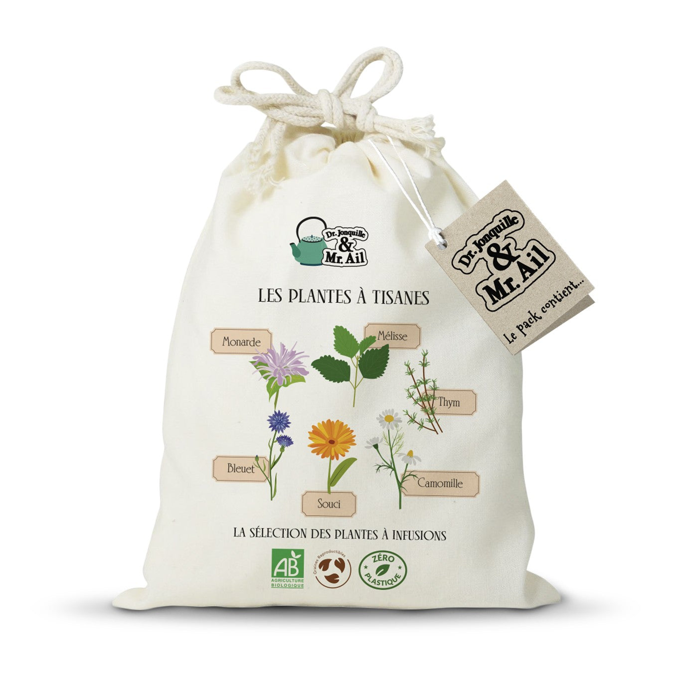 Kit de graines bio - Les plantes à tisane