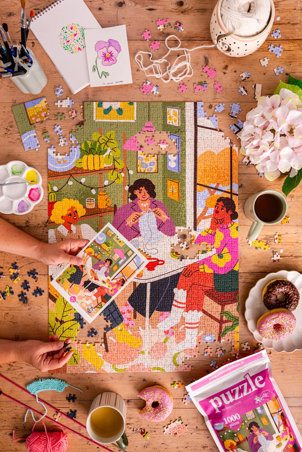 Puzzle 1000 pièces "Les copines" – Maison Joliette