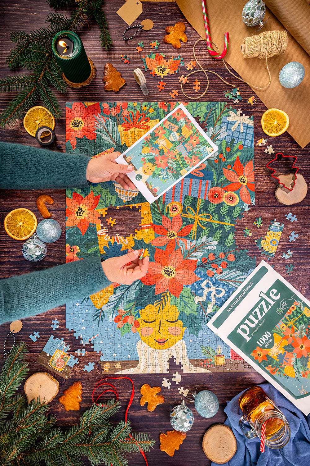 Puzzle 1000 pièces Esprit de Noël – Maison Joliette