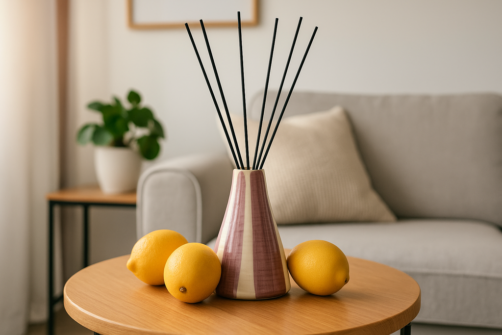 Diffuseur en céramique émaillée peint à la main – Figue