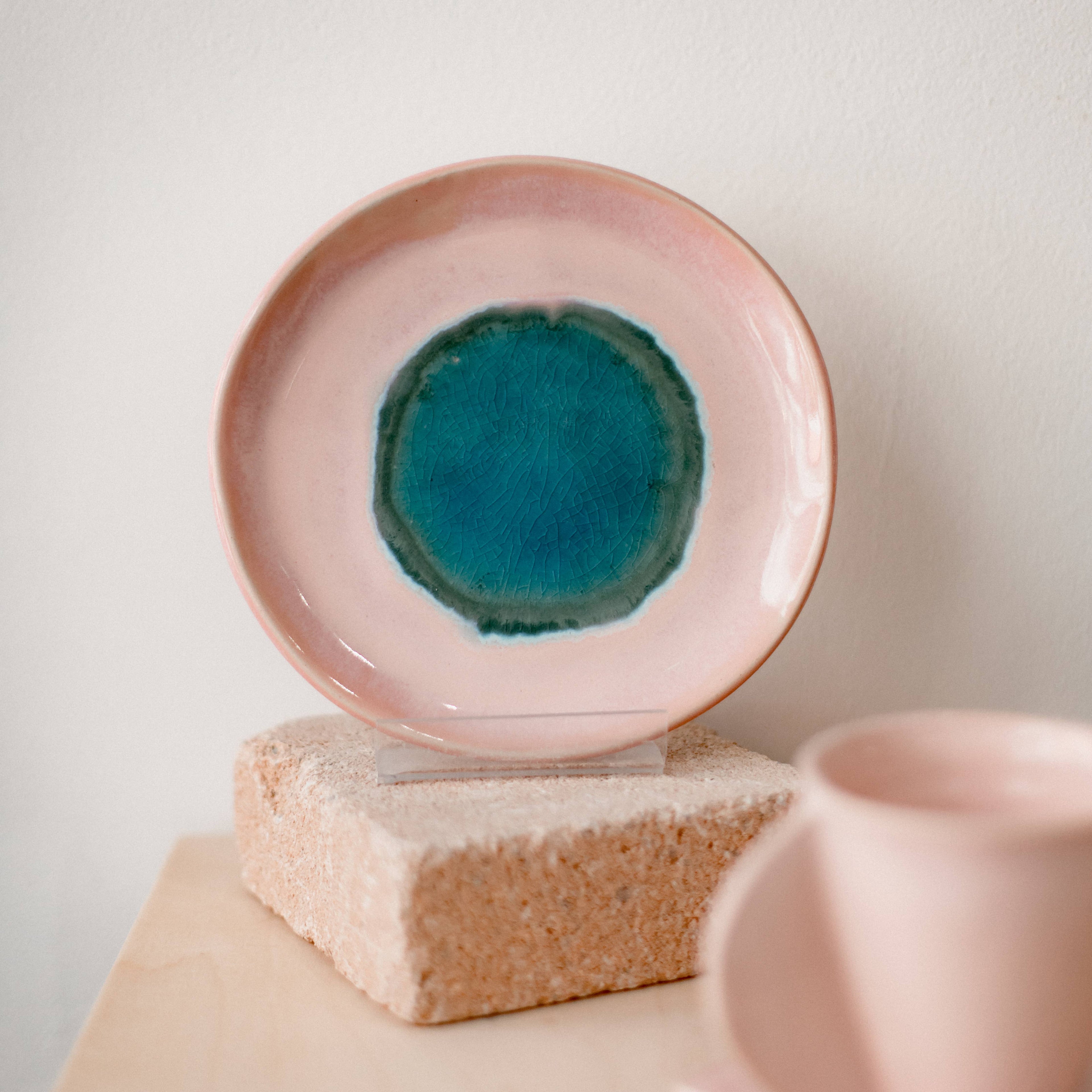 Assiette en grès artisanale - Fait main en France