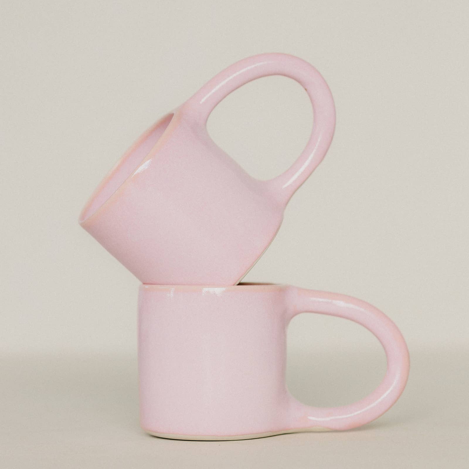Grande tasse en céramique - Fait main Rose