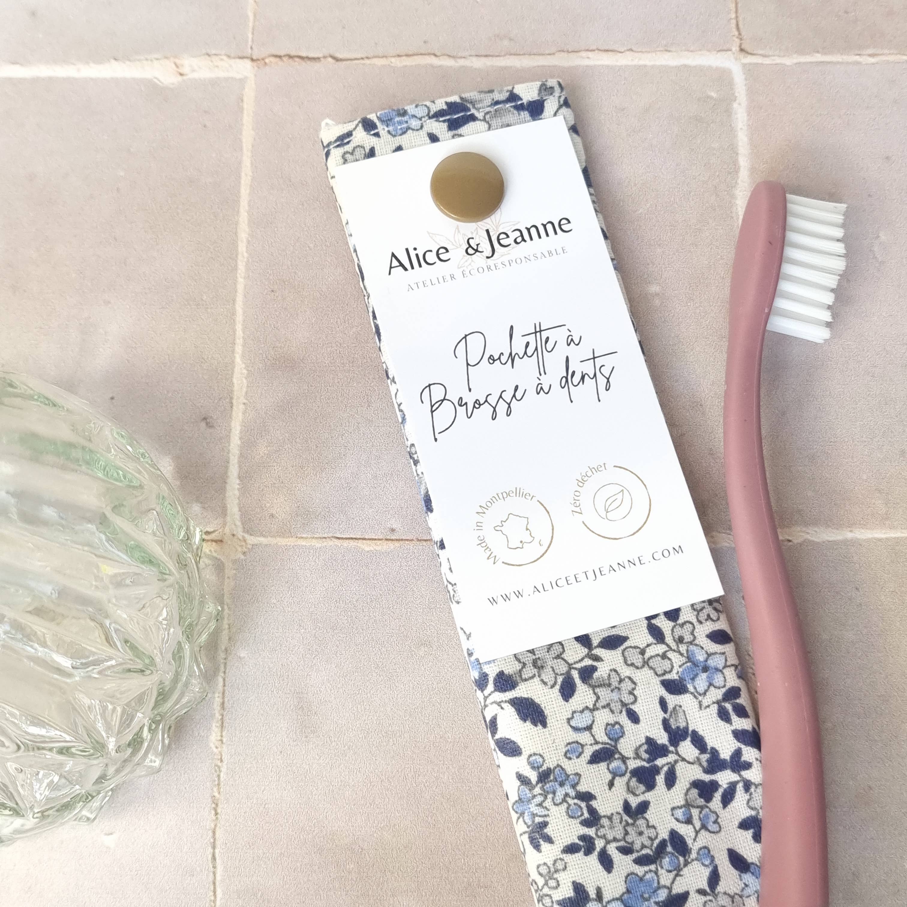 Pochette à brosse à dents – Motif Louise