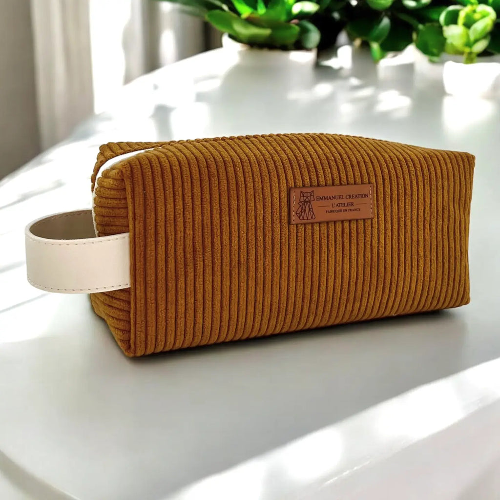 Trousse de toilette - Taille Moyenne - Camel