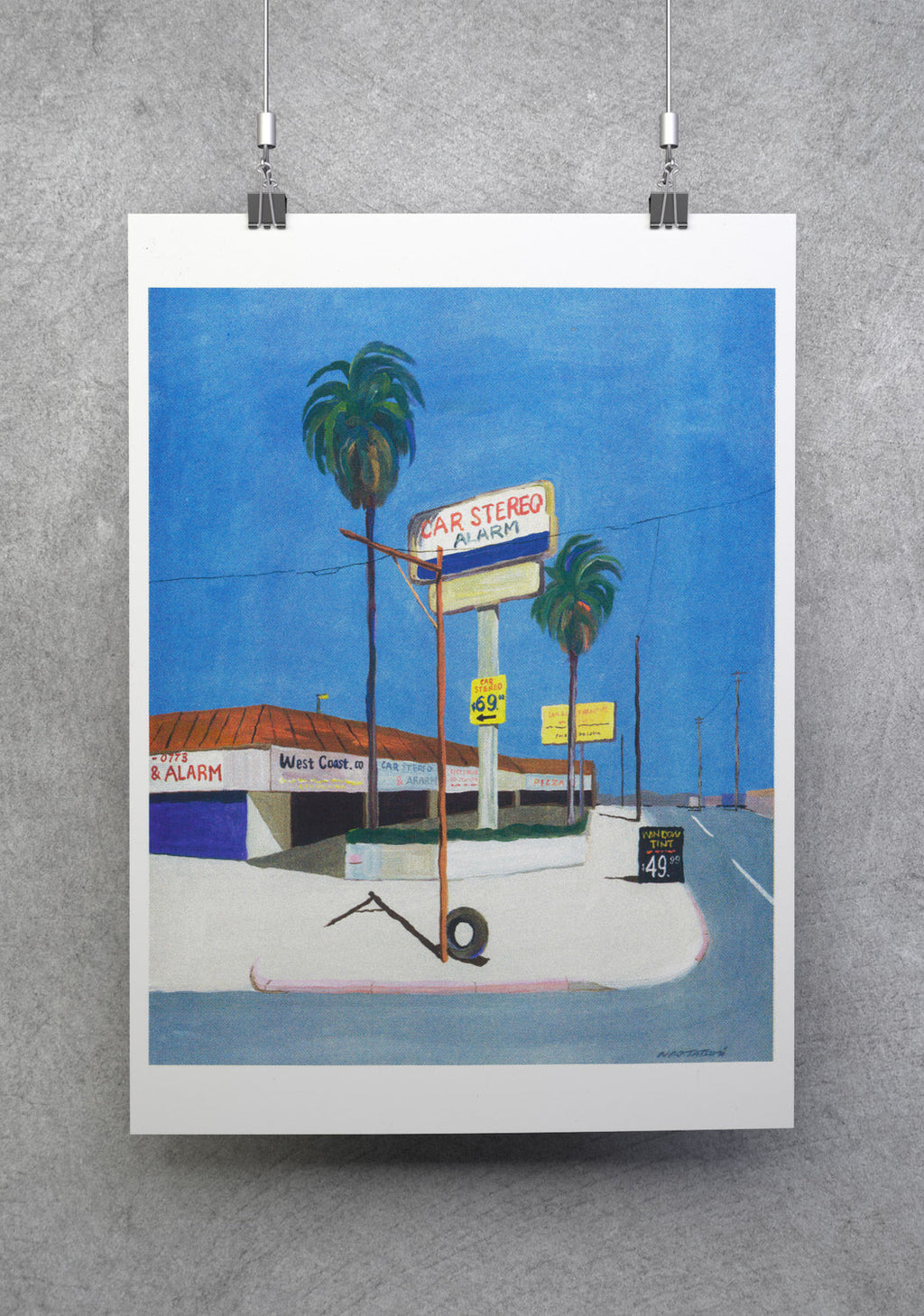 Affiche Risographie - Nao Tatsumi - Los Angeles, California
