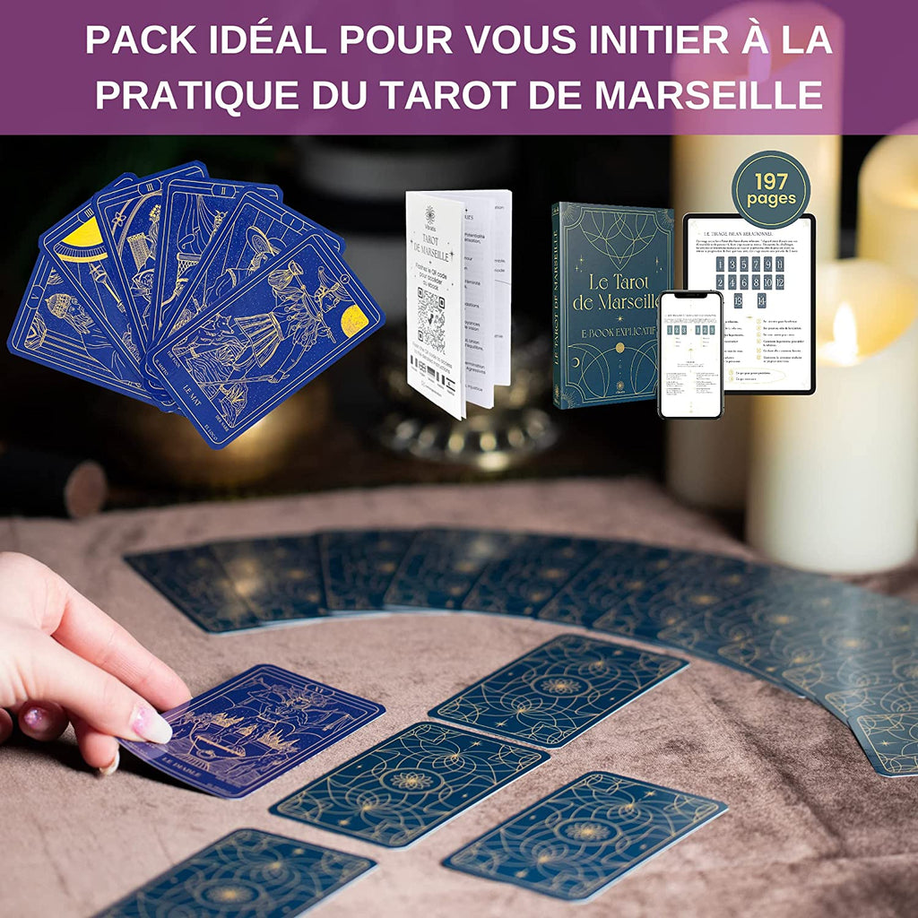 Tarot De Marseille – Tarot divinatoire & E-Book Explicatif