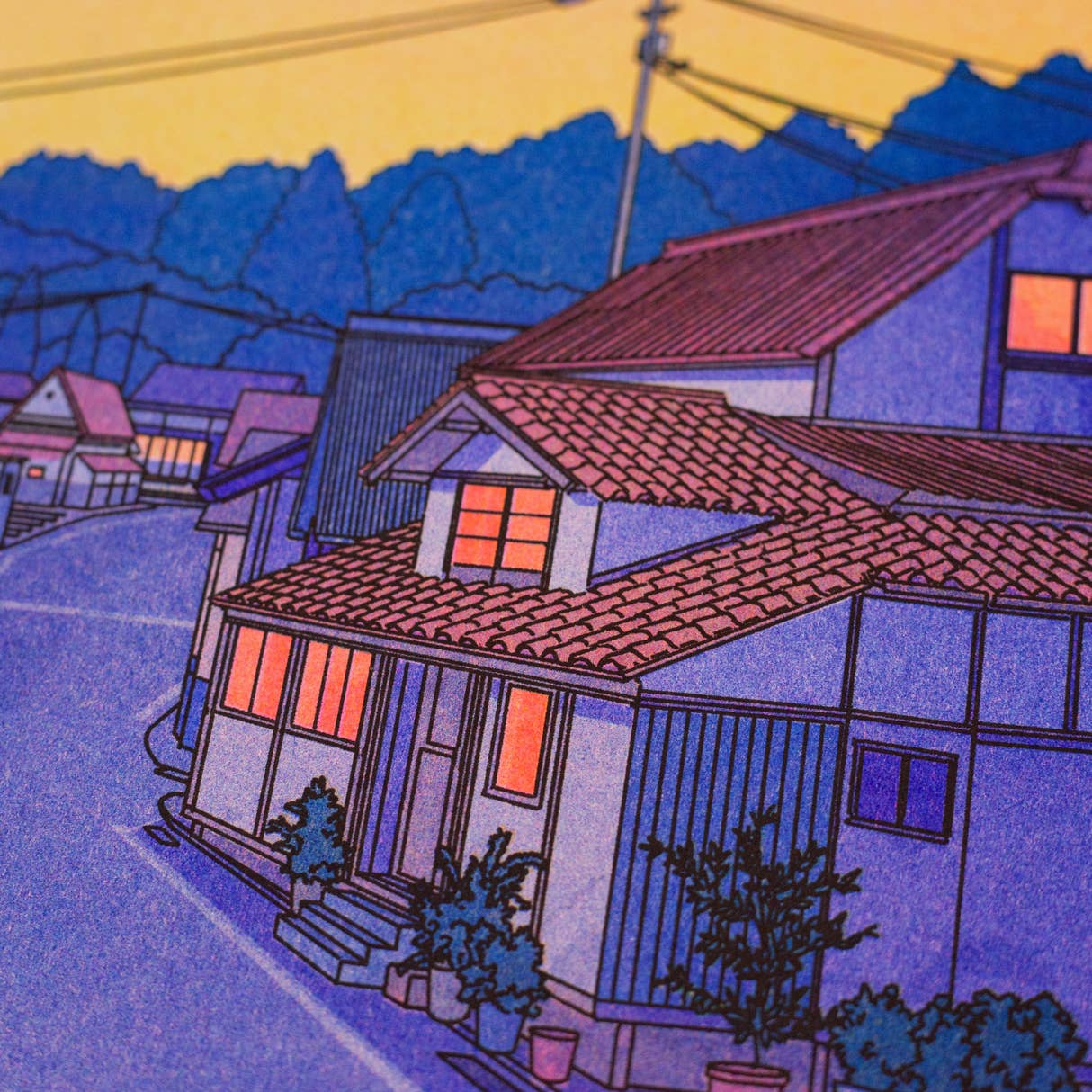 Affiche Risographie - Liam Cobb – Nowhere in Japan