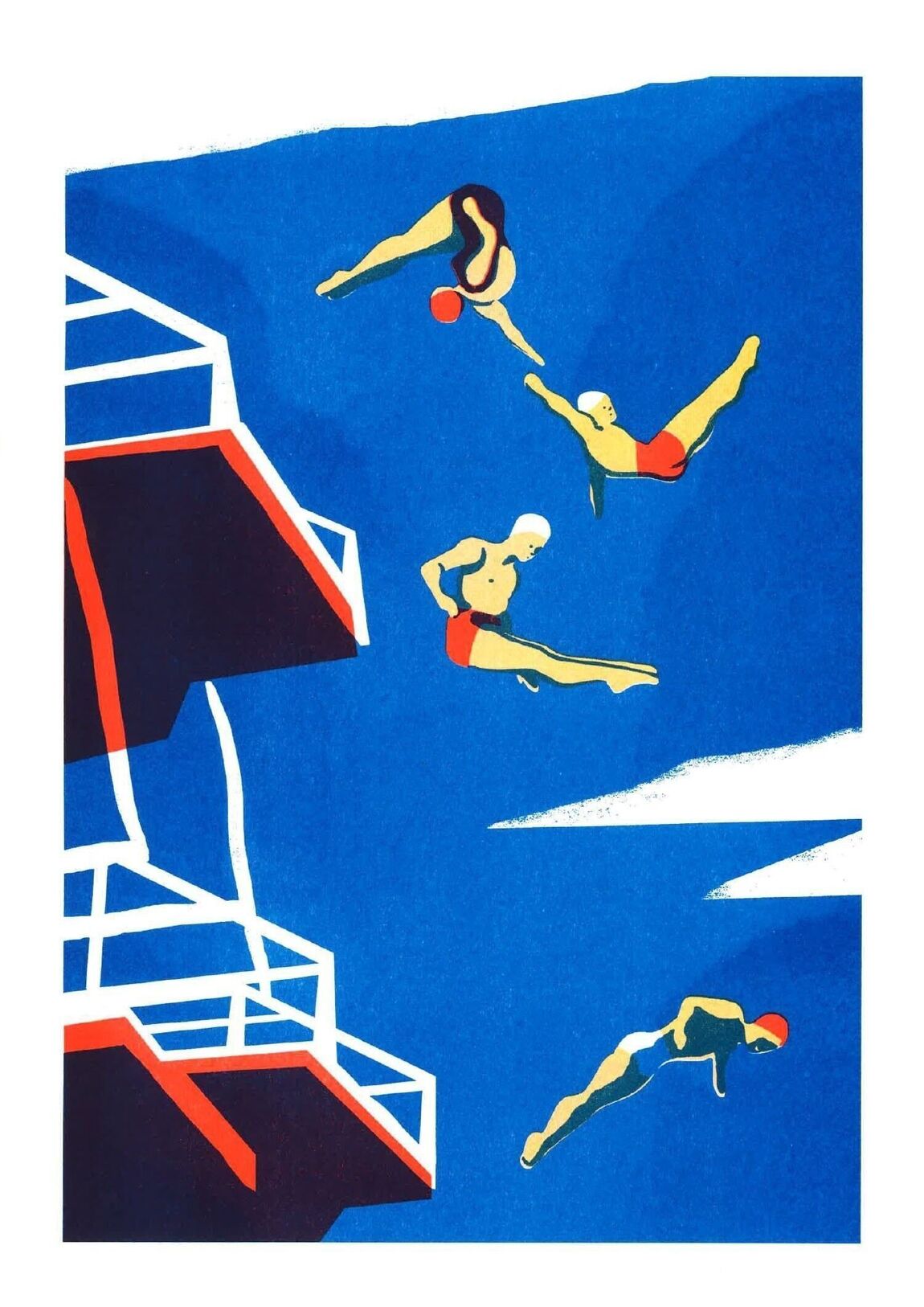 Affiche Risographie Virginie Morgand - La Piscine 12