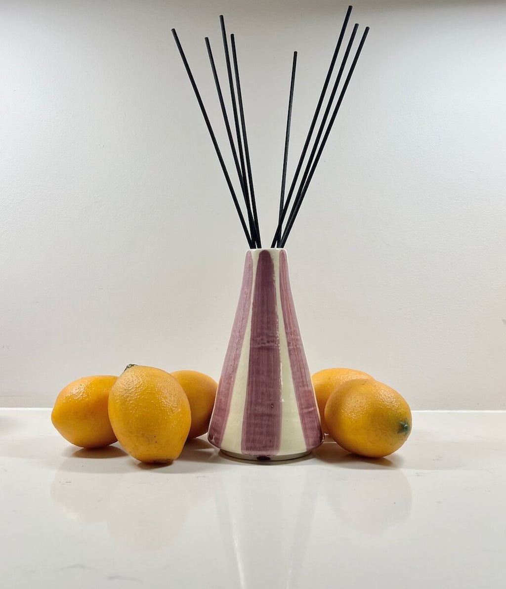 Diffuseur en céramique émaillée peint à la main – Figue