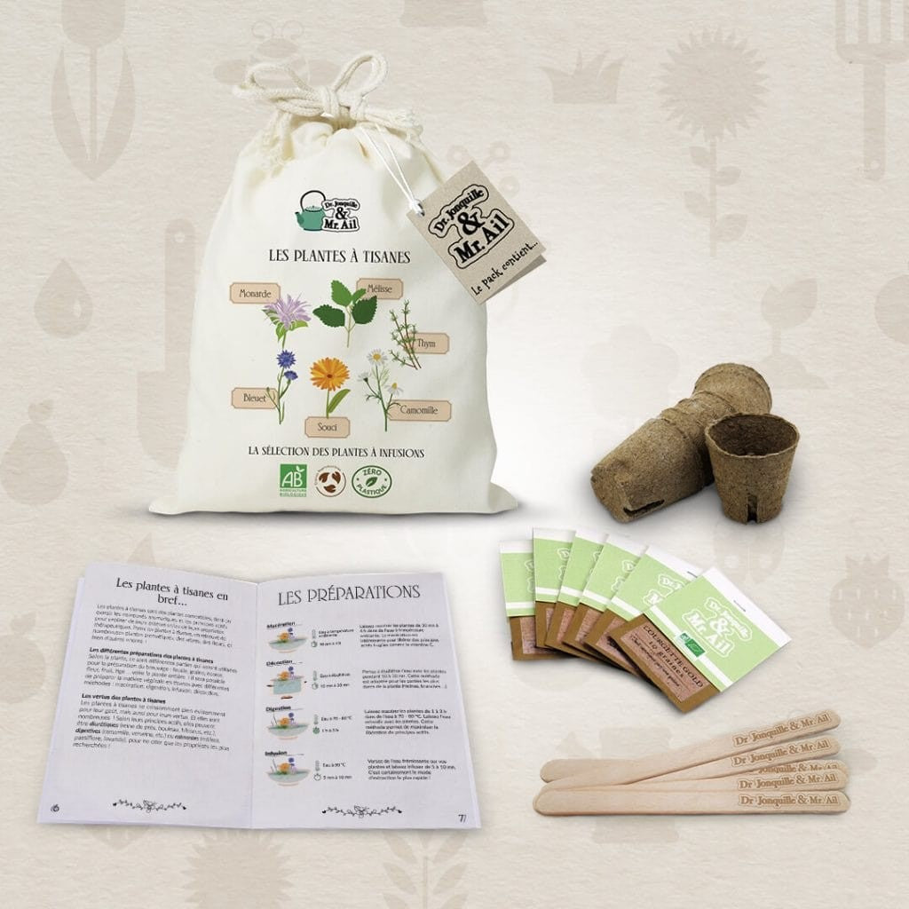 Kit de graines bio - Les plantes à tisane