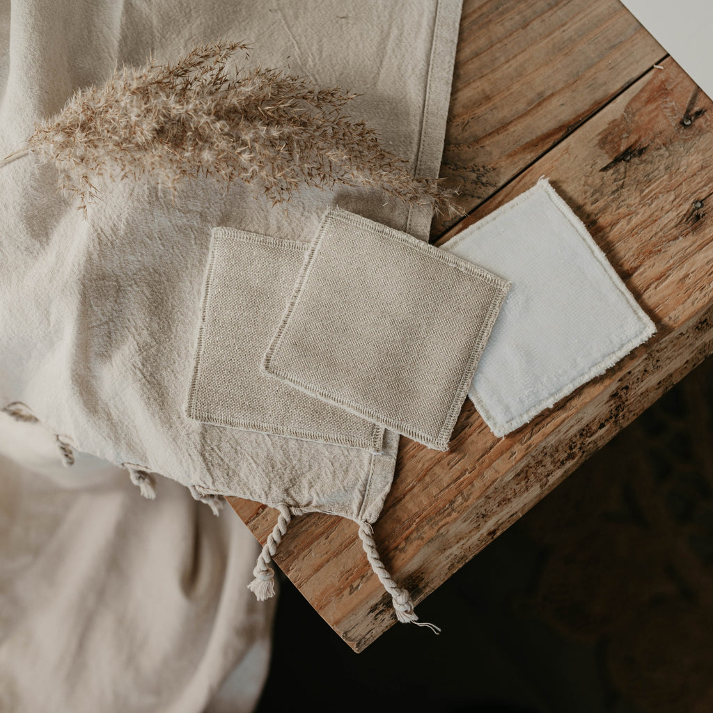 Lingettes démaquillantes lavables & réutilisables Doré
