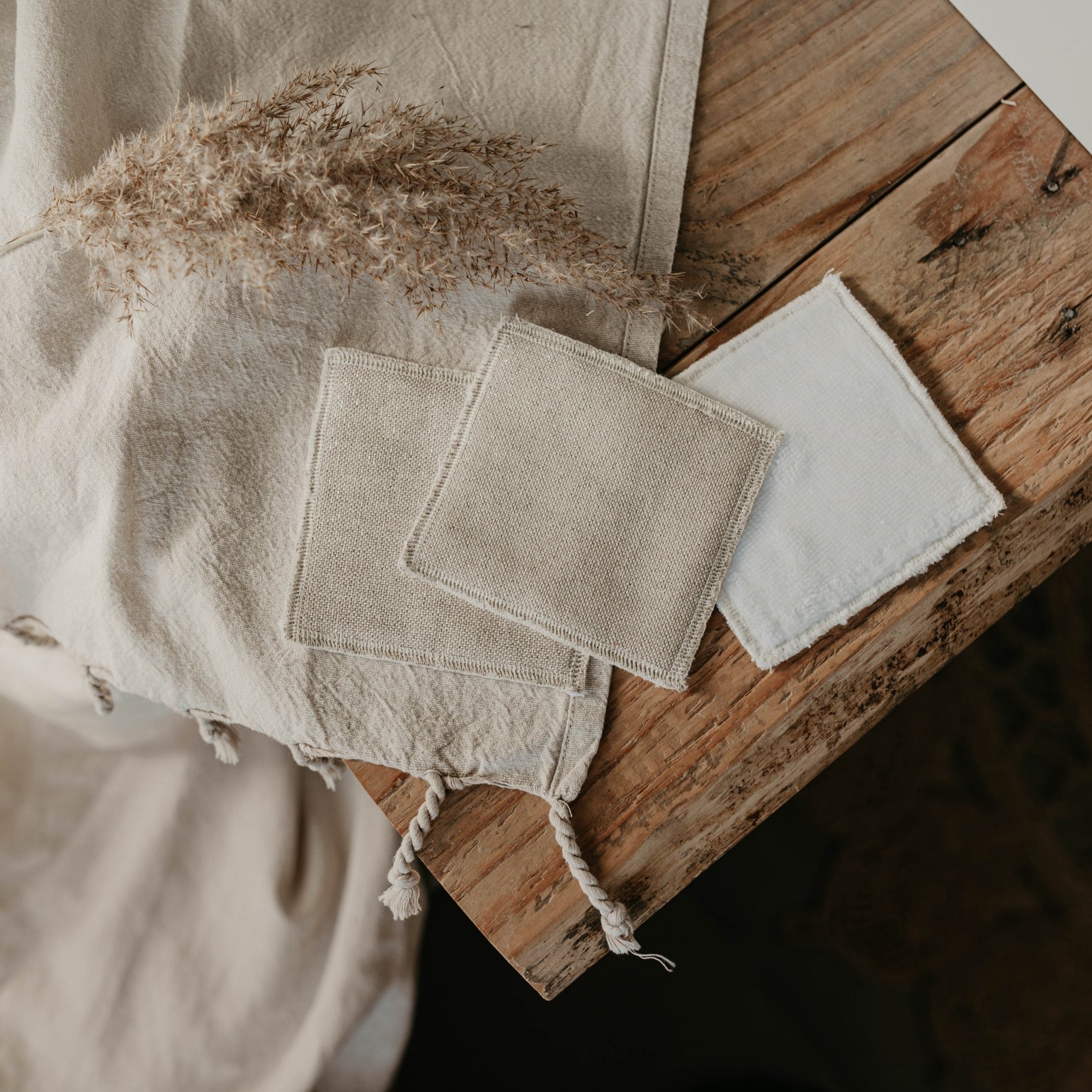 Lingettes démaquillantes lavables & réutilisables Doré