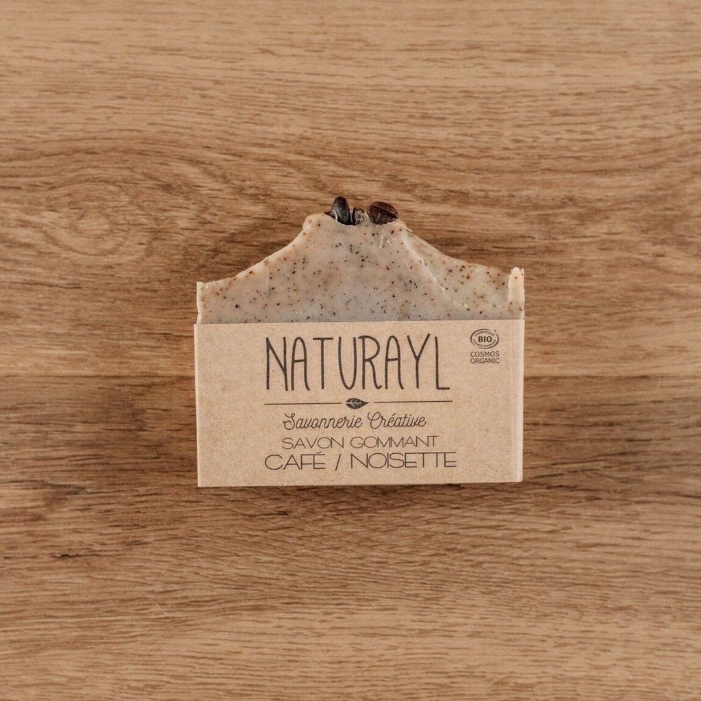 Savon bio Café/Noisette – Exfoliant doux et nourrissant