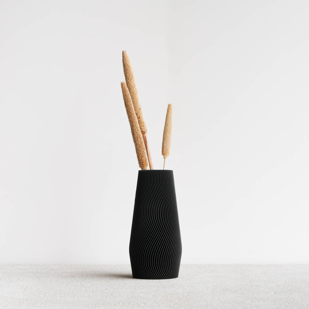 Vase Wave en bois recyclé