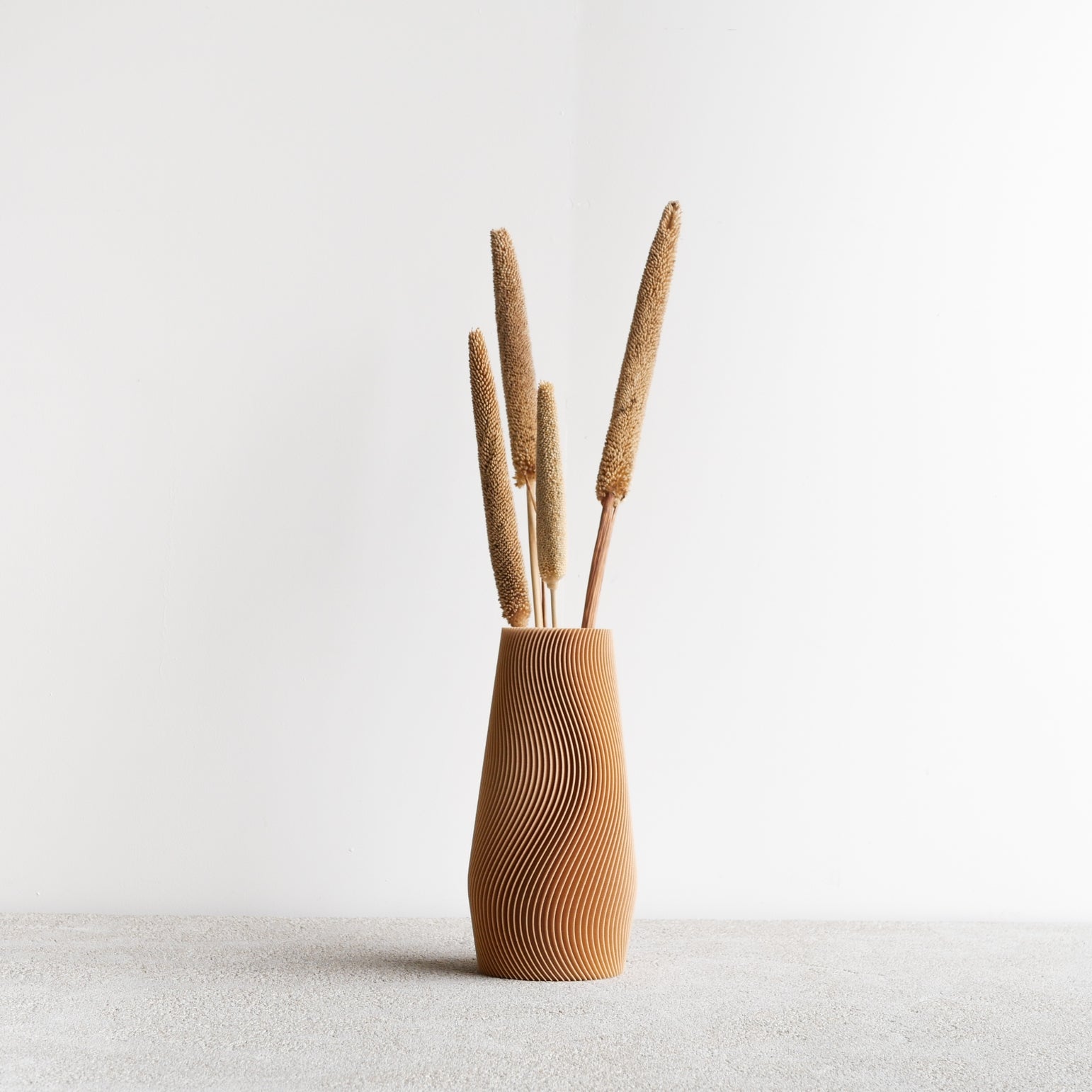 Vase Wave en bois recyclé